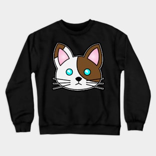 Cat Face 8 - Cat Lover Cats Crewneck Sweatshirt